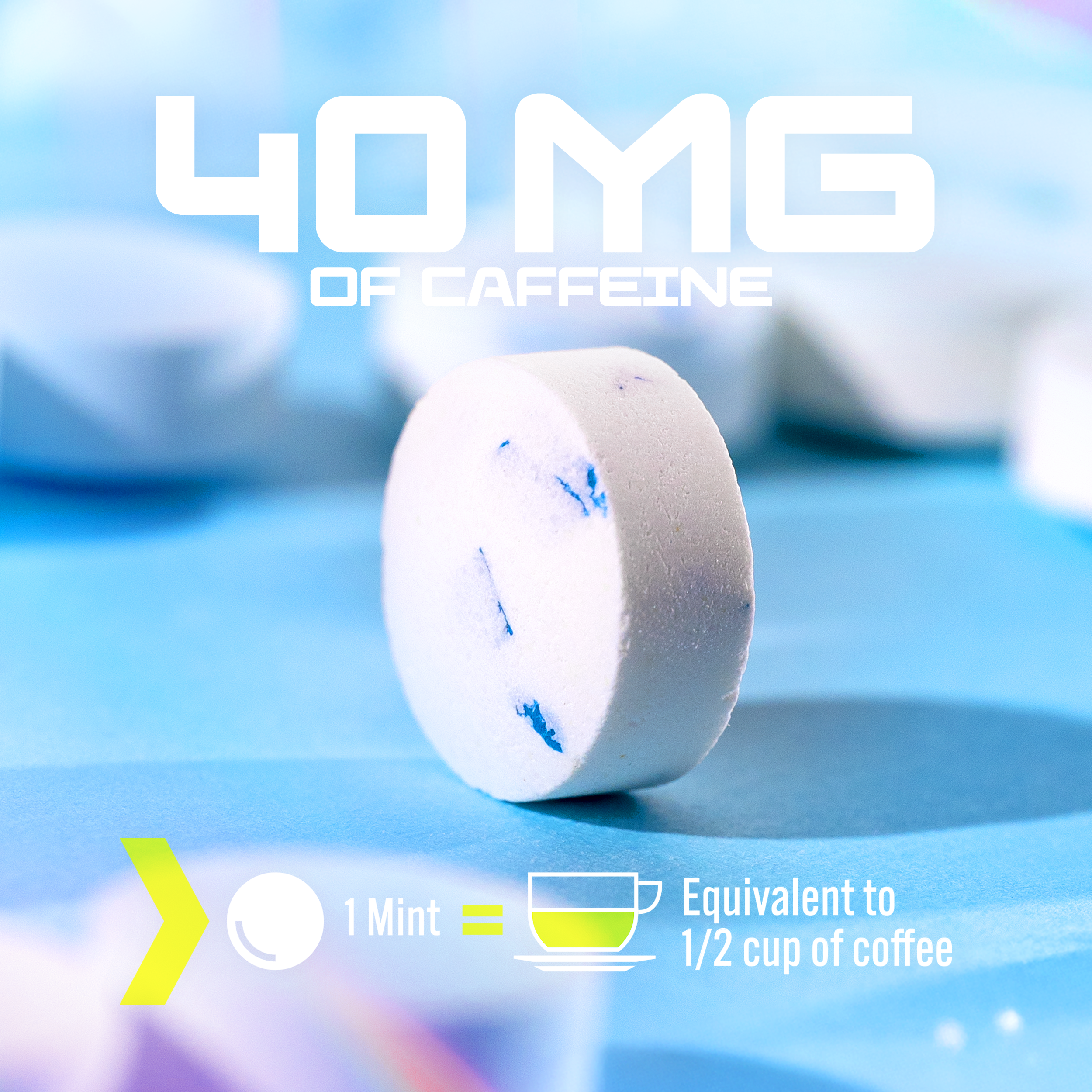 POWR Caffeinated Mints (40mg Clean Energy)