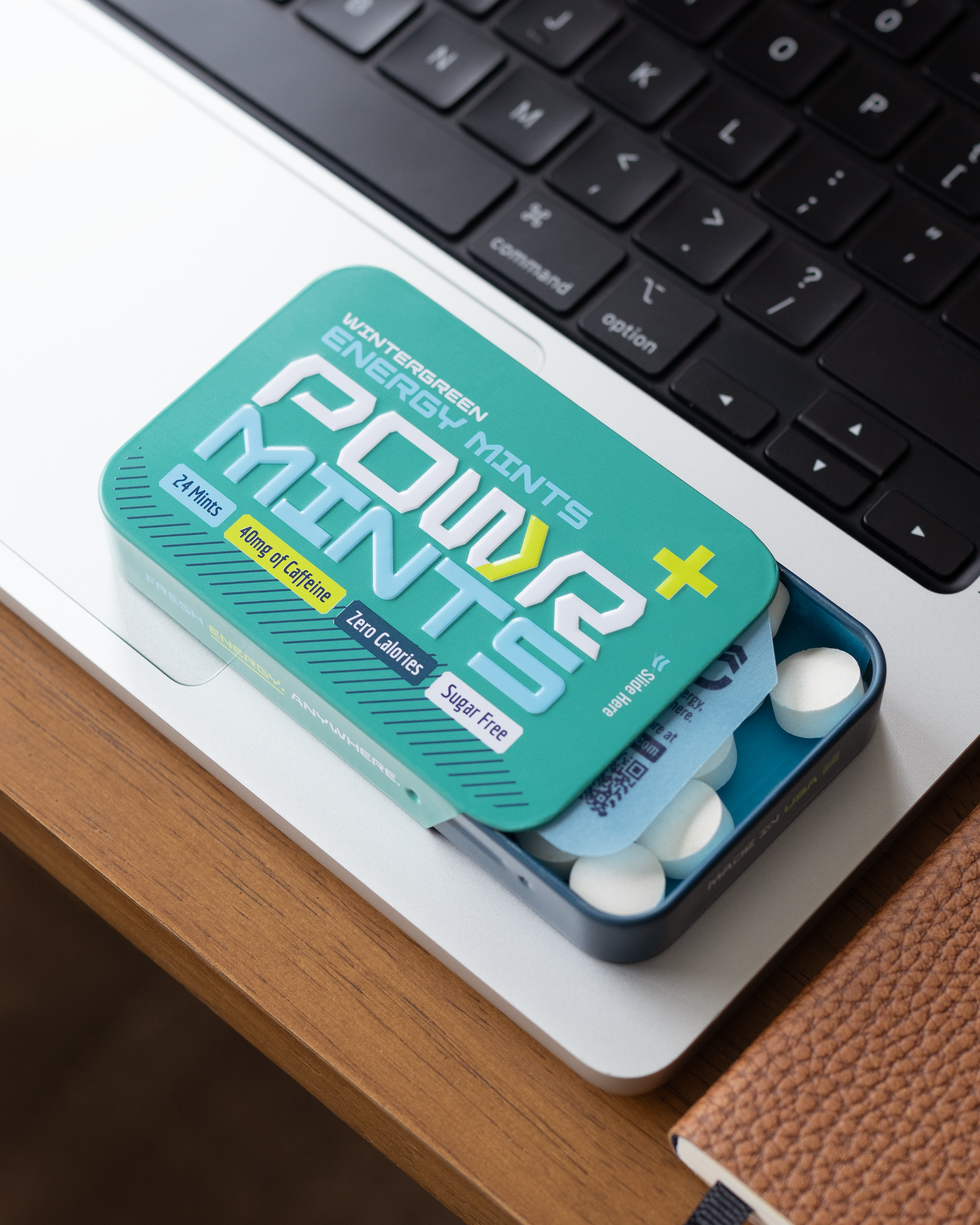 POWR Caffeinated Mints | Wintergreen (40mg Clean Energy)