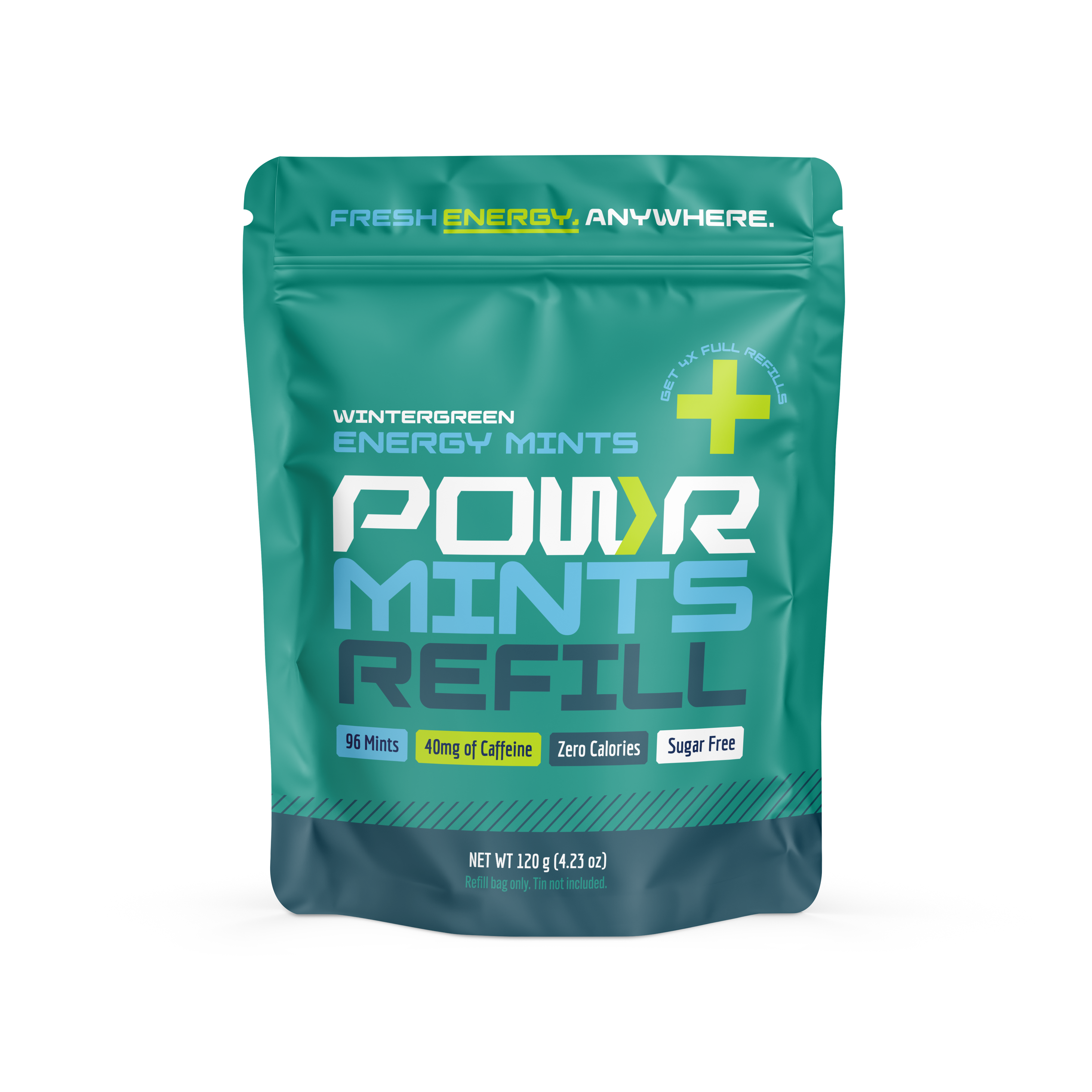 POWR Caffeinated Mints | Wintergreen (40mg Clean Energy)